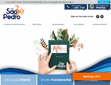 Tablet Screenshot of colegiosaopedro.com.br